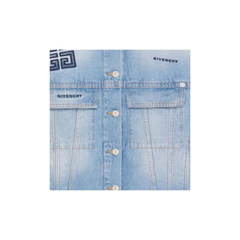 GIVENCHY SS23 Denim Jacket Men's Blue-1