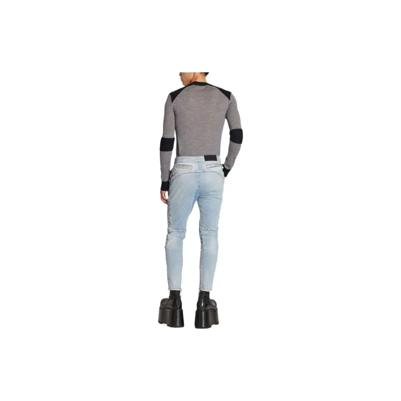 BALMAIN Jeans Men Light Blue-2