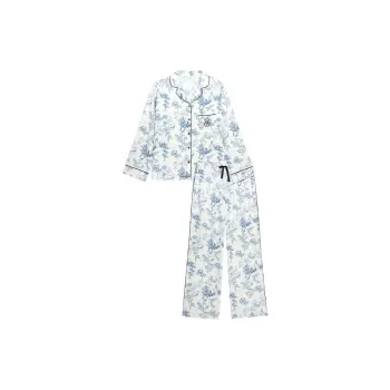 Victoria's Secret Pajama Set Women's Elegant Blue