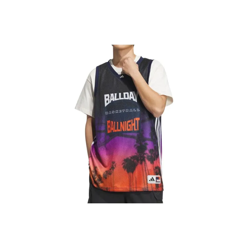 Adidas SS24 Basketball Jerseys Men's Dark Indigo-1