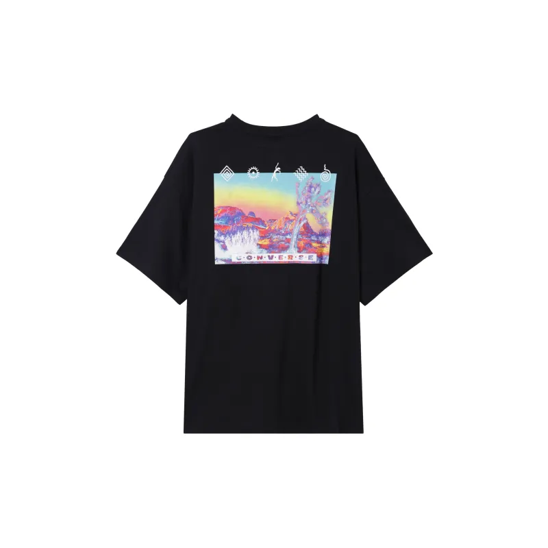 Converse Neon Horizon T Shirt Men's Black-1