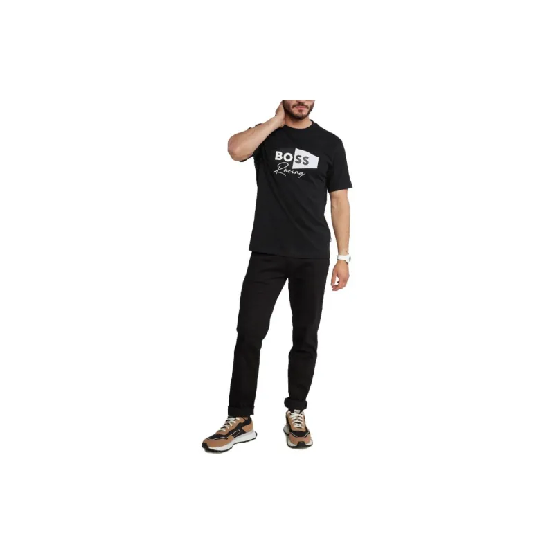 HUGO BOSS Short Sleeved T Shirts Men's Black-2