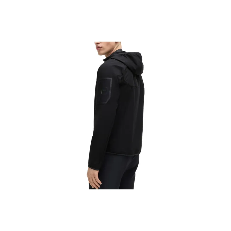 HUGO BOSS Logo Patch Hooded Jacket-4
