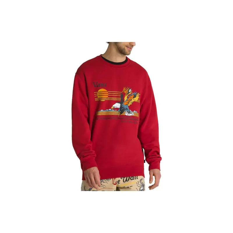 Vans Sweatshirts Unisex Red-4