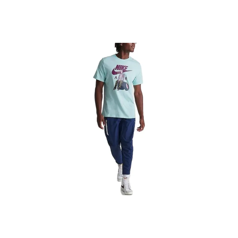 Nike T Shirts Men Blue-2