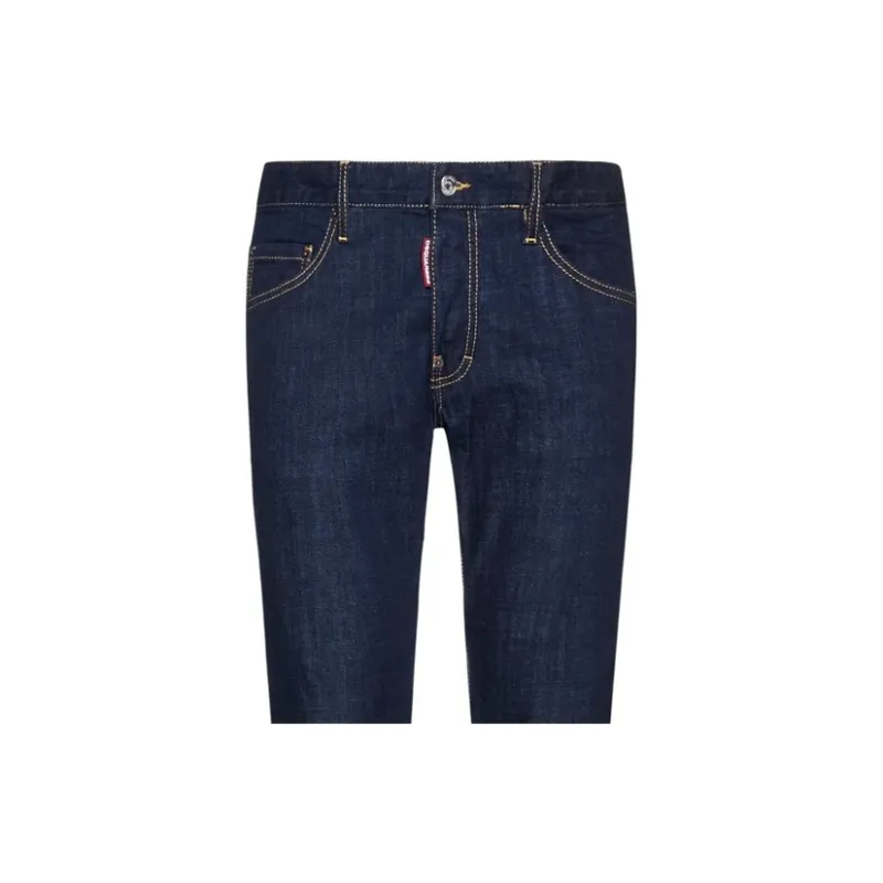 DSQUARED 2 Logo Printed Slim Cut Jeans-4