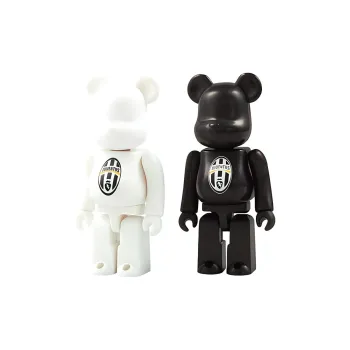 BE@RBRICK No.000JUVE JUVENTUS, Serie A Return Commemoration 2 Pack Set, White/Black Hang Tag Box 100%