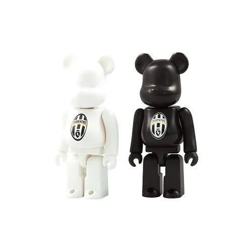 BE@RBRICK No.000JUVE JUVENTUS, Serie A Return Commemoration 2 Pack Set, White/Black Hang Tag Box 100%