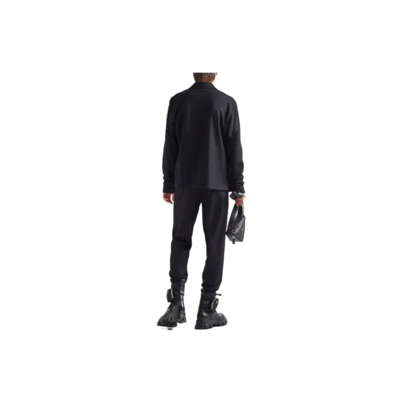 PRADA Triangle logo Wool blend Shirt-2