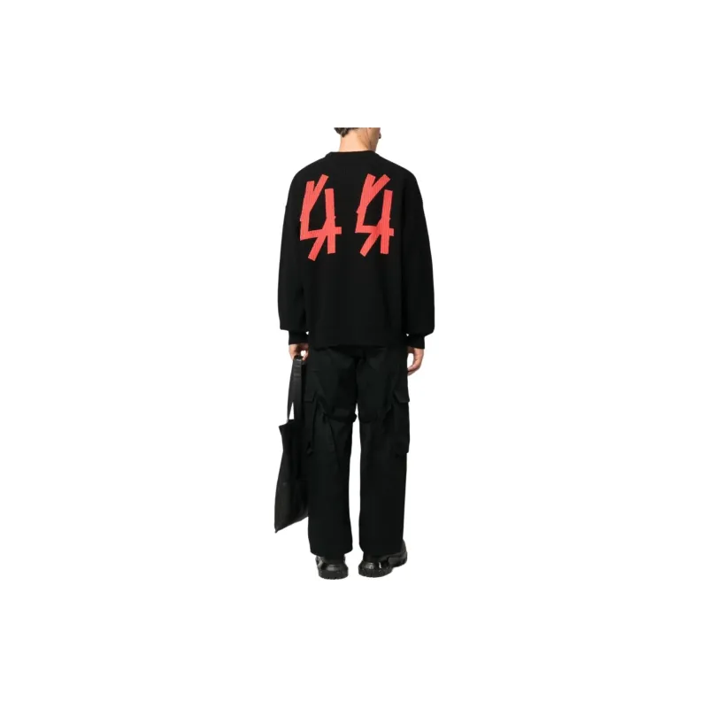 44 Label Group Kelvin Logo-patch Ribbed-knit Jumper-2
