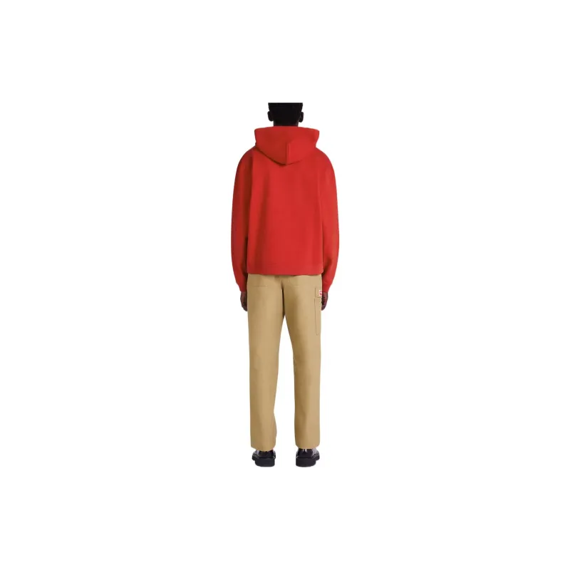 KENZO Letter Logo Sweatshirts Men Red-3