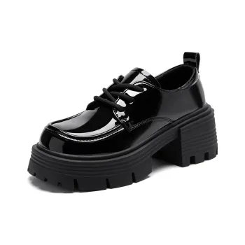 ZHR Casual Single Shoes 7cm Women's Black