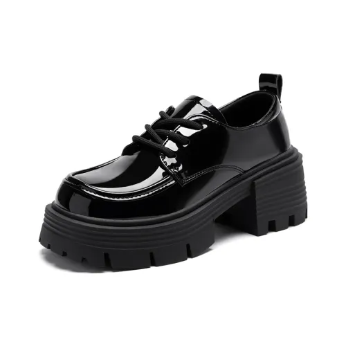 ZHR Casual Single Shoes 7cm Women's Black