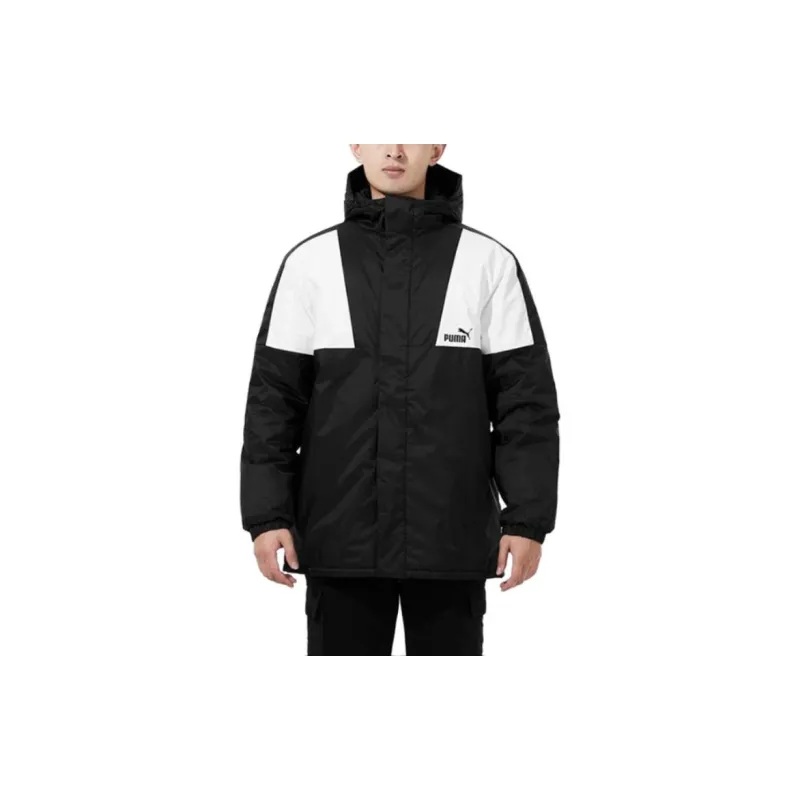 PUMA Puffer Jackets Men Black/White-2