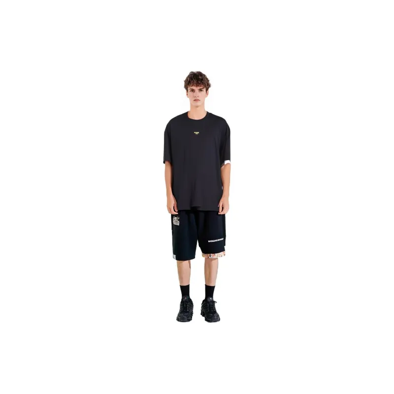 FENDI T Shirts Men Black-2