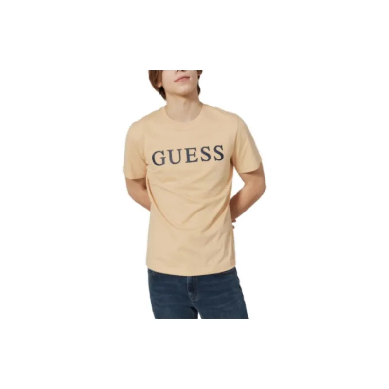 GUESS T-Shirts Unisex Brown-4