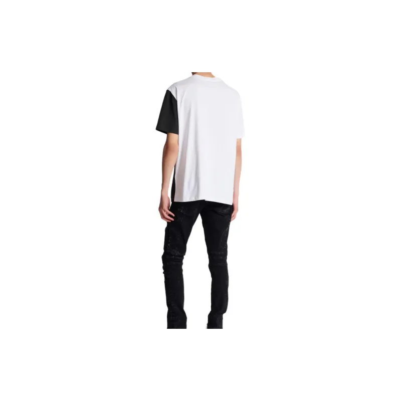 BALMAIN Tiger Print Short-Sleeved T-Shirt T-Shirt Men's White-2