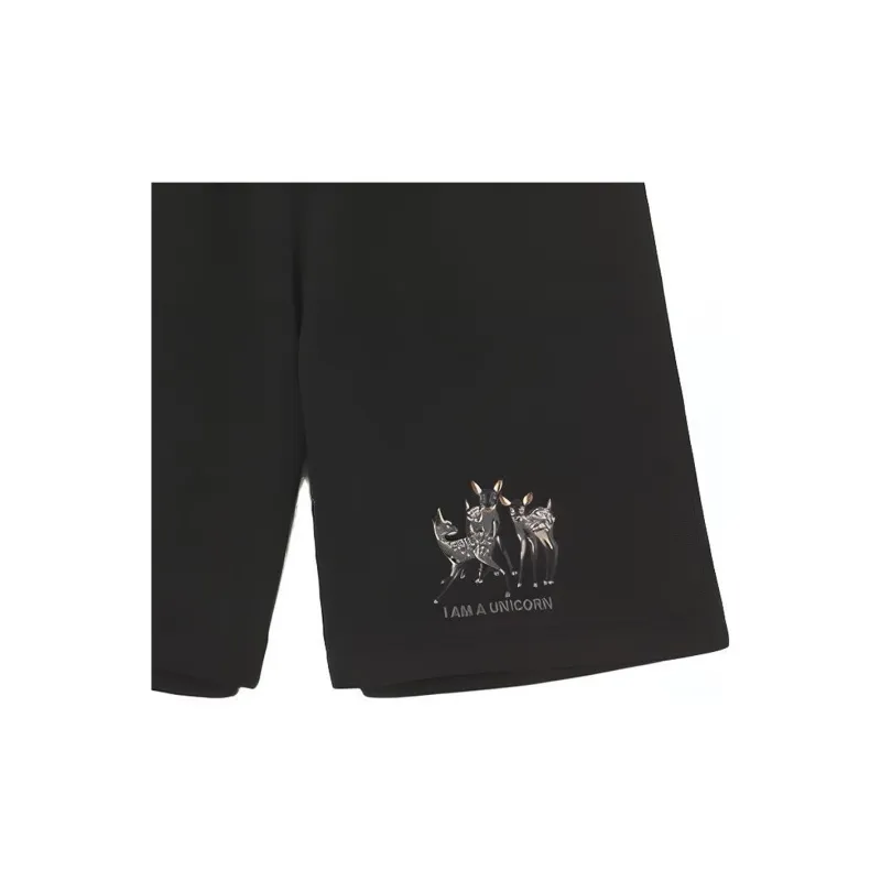 Burberry Embroidered Deer Drawcord Shorts-4