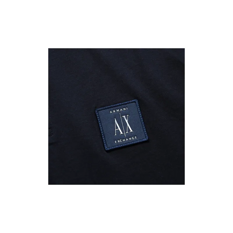 ARMANI EXCHANGE SS23 Polo Shirt Men's Marine Blue-4