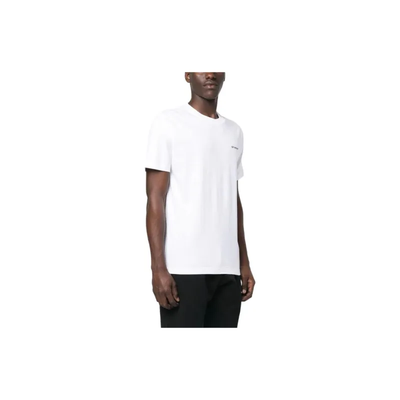 OFF WHITE Wave Outl Diag Slim S/S Tee-3