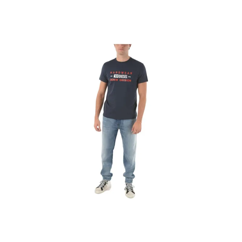 DIESEL T-Shirts Men Navy Blue-2