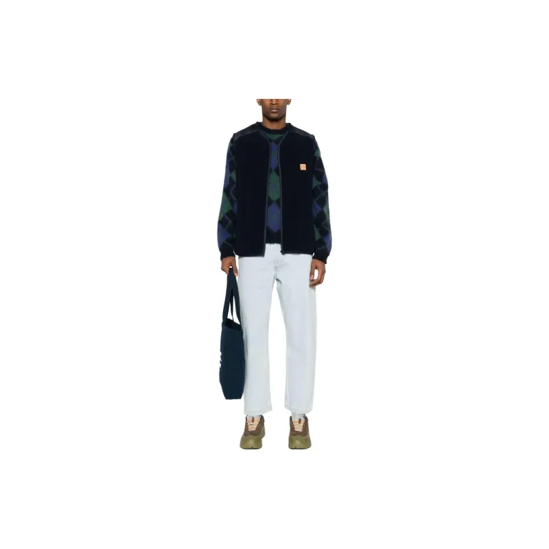 A.P.C . Logo patch Fleece Vest-1