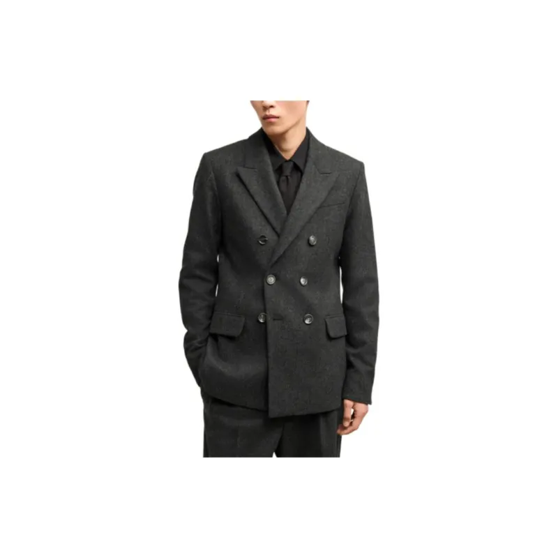 AMIPARIS Paris Double Breasted Long Sleeved Blazer-3