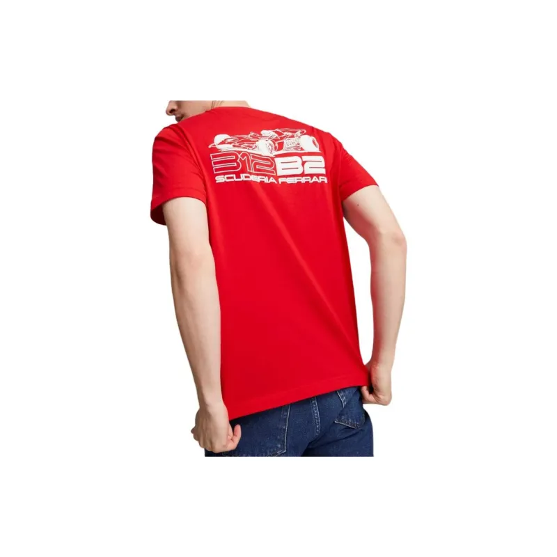 PUMA Ferrari Racing Series T Shirts Men Red-3