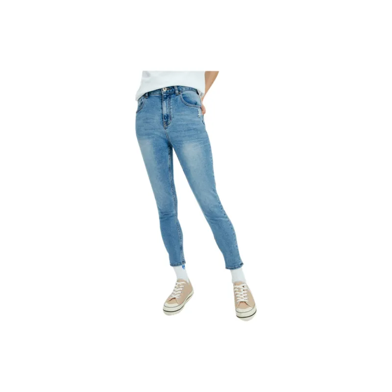 MLB Slim Fit Pants Jeans Women's Blue-3