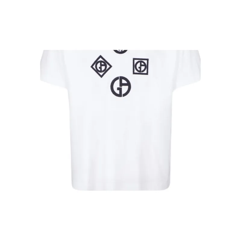 GIORGIO ARMANI T Shirts Men White-4