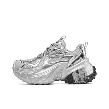 EBLAN Low Top Chunky Sneakers Women's Silver