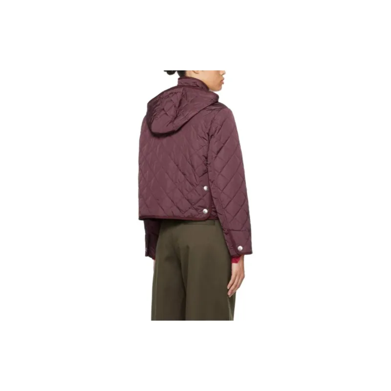 Burberry Jackets Coats Women's Dark Purple-1