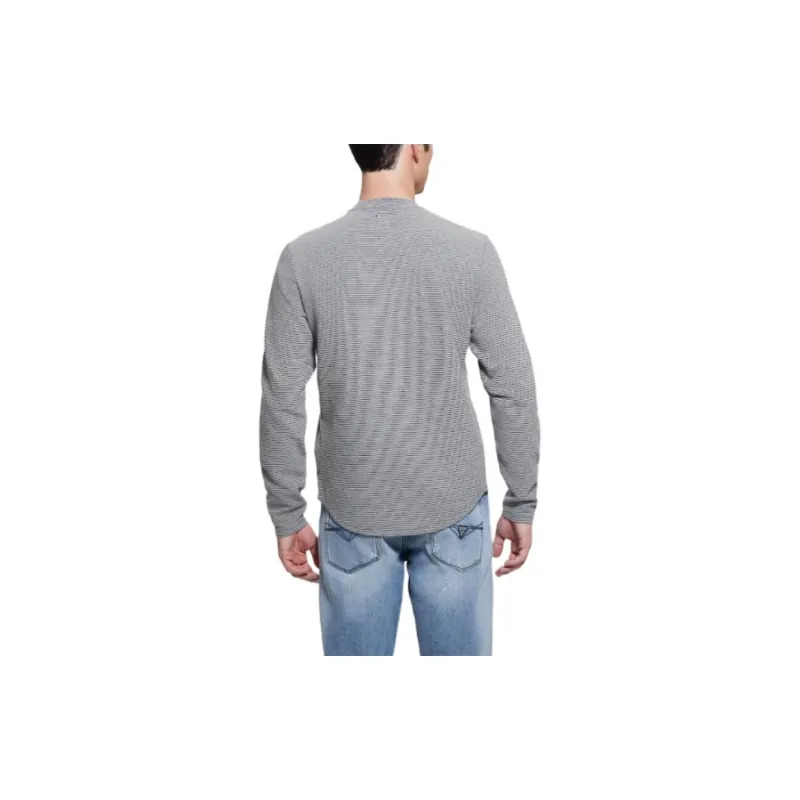 GUESS Colima Striped Tee T-Shirt Men's Dark Gray-2