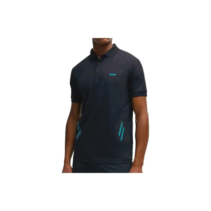 HUGO BOSS Logo print Polo Shirt-4