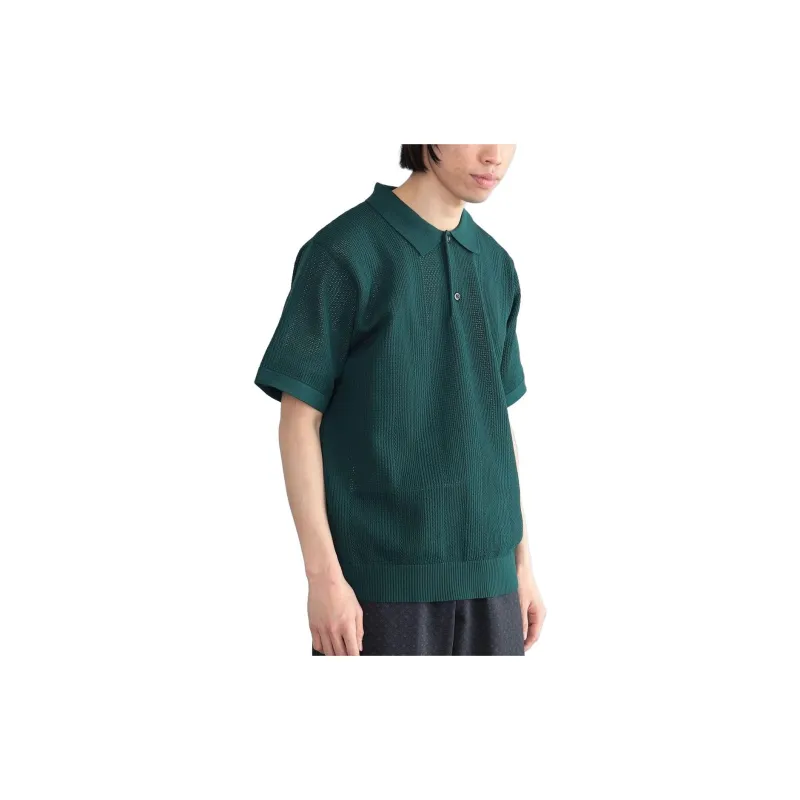 Beams Polo Shirts Men Dark Green-9