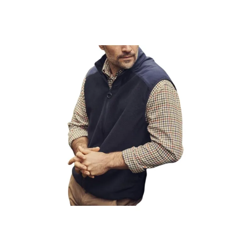 BARBOUR Country Fleece Gilet Vest Men's Marine Blue-3