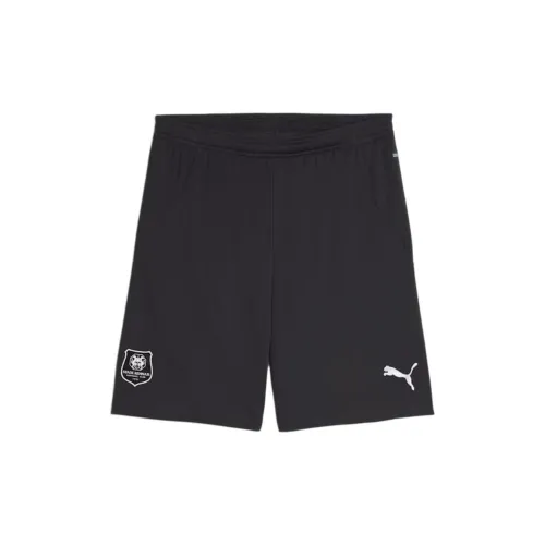 PUMA Stade Rennais F.C. Soccer Bottoms Men Flat Dark Grey/White/Black