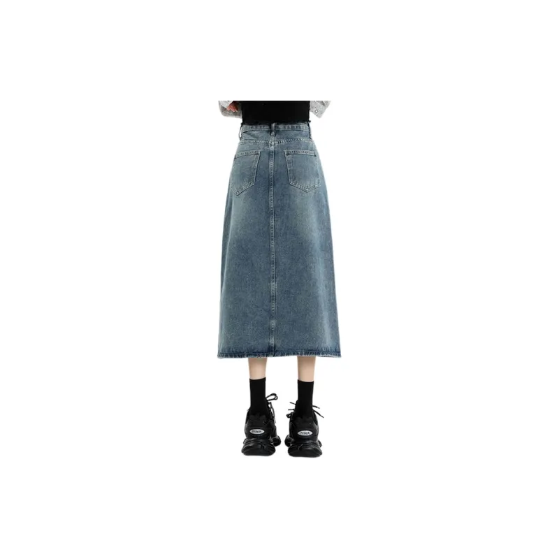 KAISER Denim Long Skirts Women's Vintage Blue-1