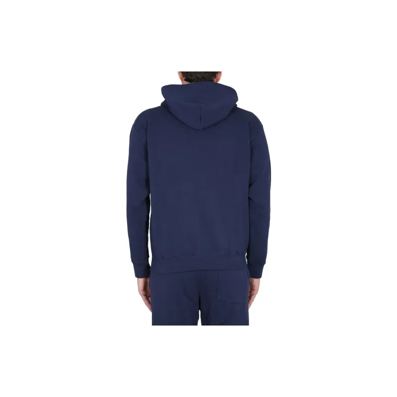 SPORTY & RICH Slogan Printed Long Sleeved Hoodie-3