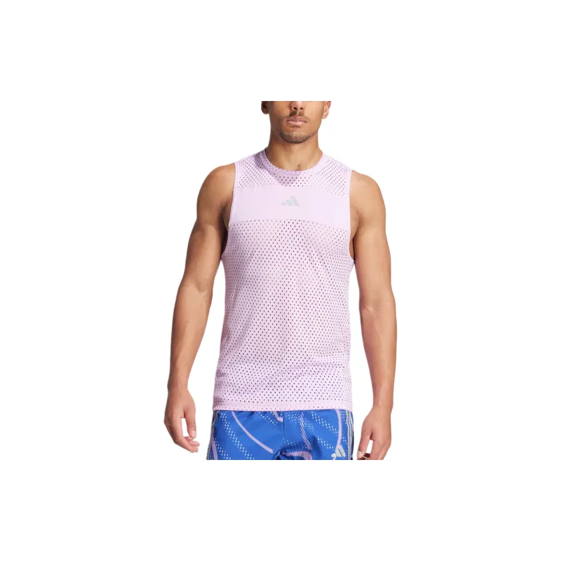 Adidas Tank Tops Men's Blessing Light Purple/half Fluorescent Blue-3
