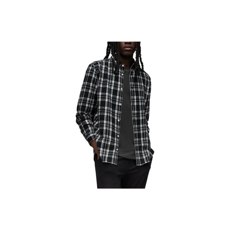 ALLSAINTS Shirts Men White Green-1