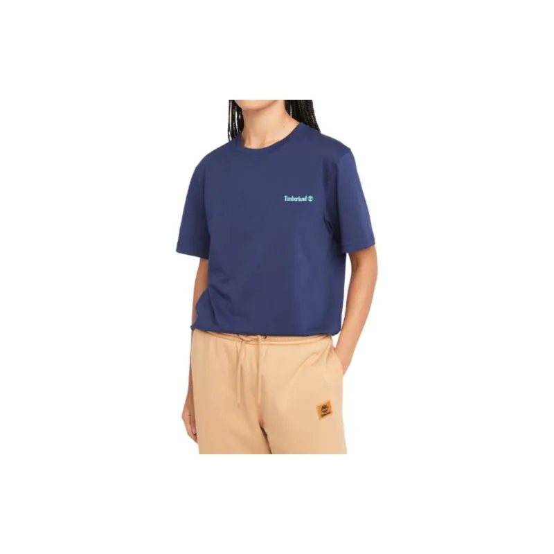Timberland T Shirt Unisex Sea Blue Canvas-2