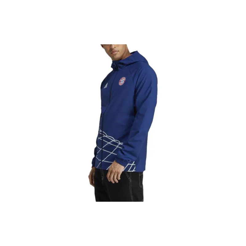 Adidas Windbreaker Jackets Men Blue-4