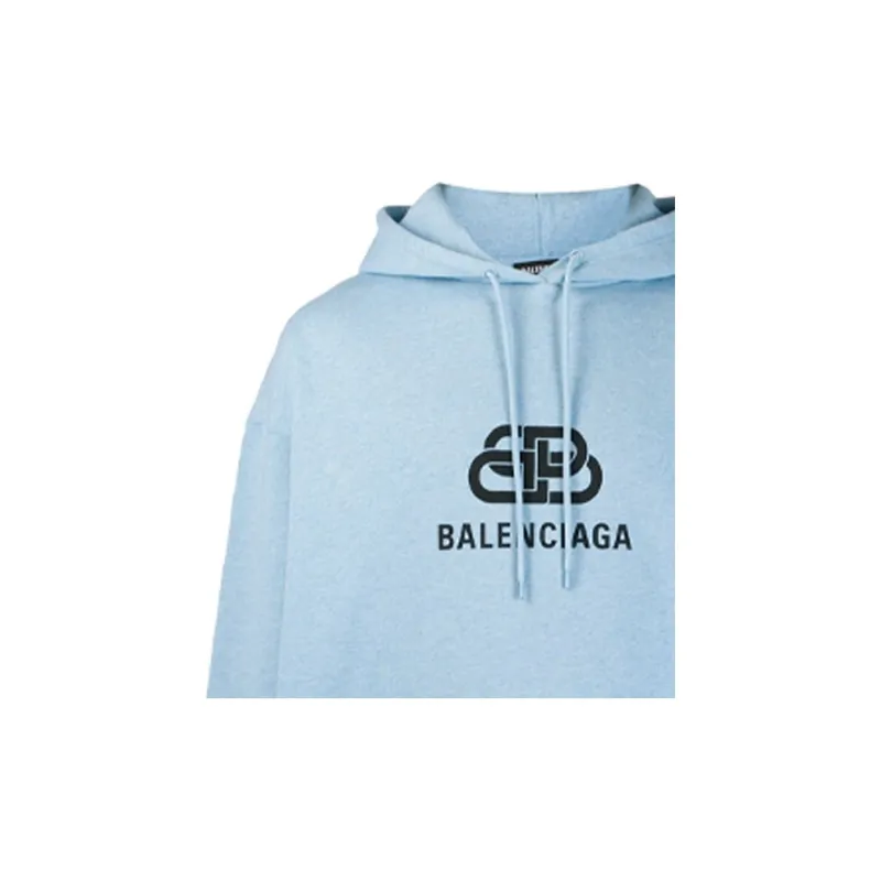 Balenciaga FW19 Sweatshirt Unisex Light Blue-4