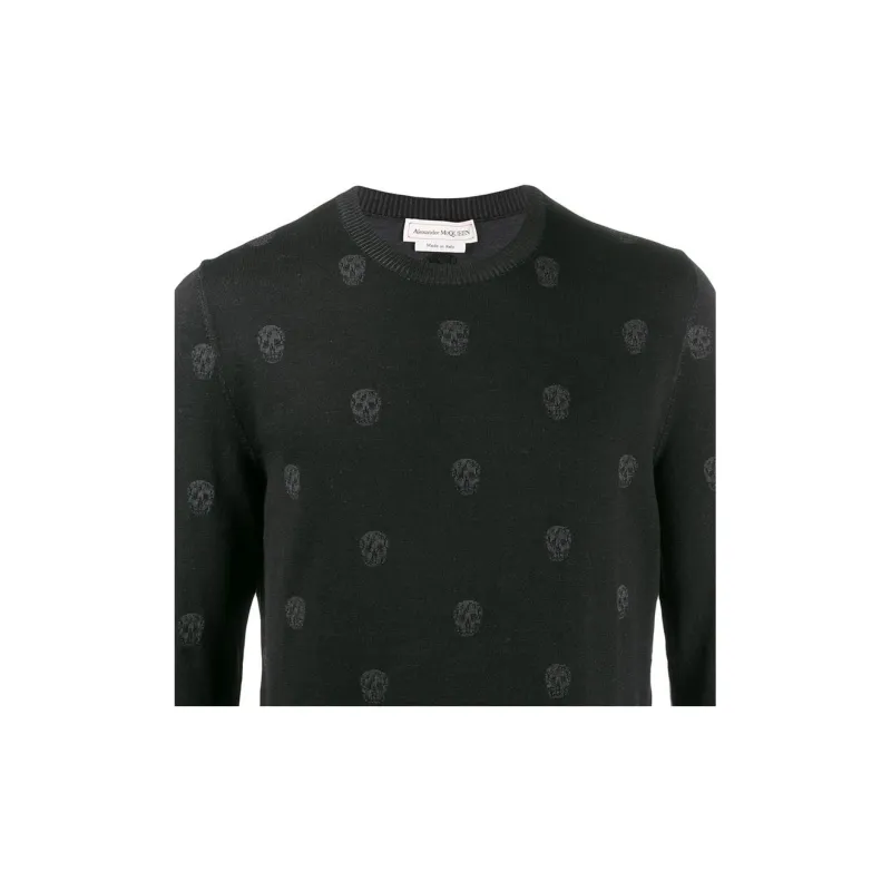 Alexander McQueen Skull Jacquard Pullover-4