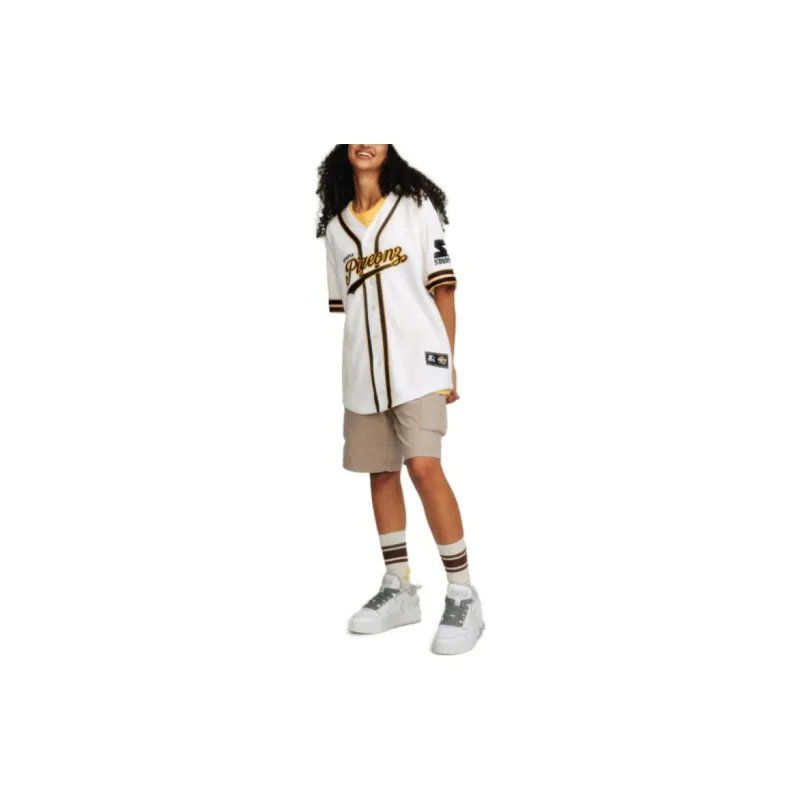 Staple X STARTER Baseball Jerseys Unisex Birch White-2