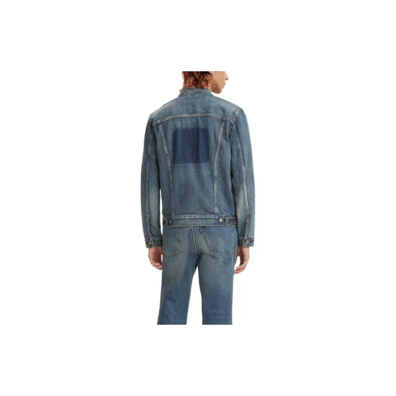 Levis Denim Jackets Men Blue-3