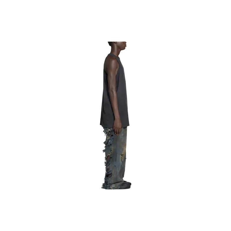 Balenciaga SS23 Tank Tops Loose Fit Style Men's Black-4