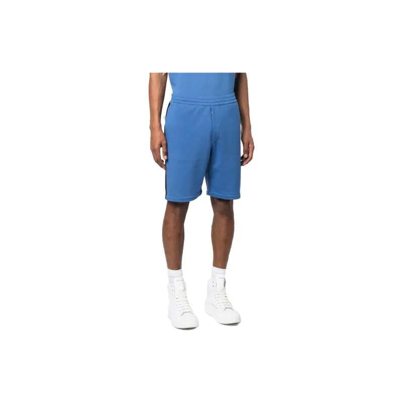 Alexander McQueen Logo Tape Elasticated Waistband Jersey Shorts-3
