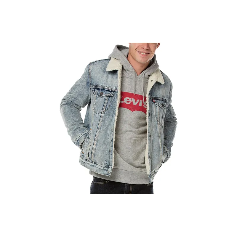 Levis Denim Jackets Men Blue-3